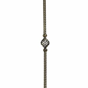 Chrome Rope Twist with Basket