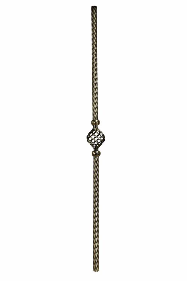 Chrome Rope Twist with Basket