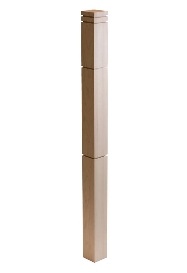 Horizontal Sawcut Wood Post