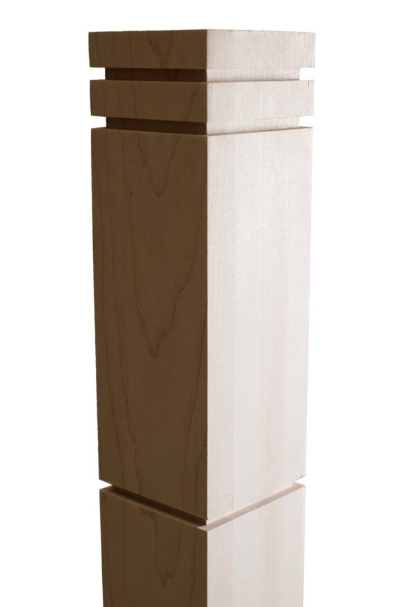 Horizontal Sawcut Wood Post zoom