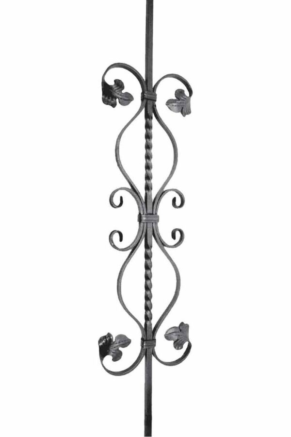 Square Smooth Triple Scroll Leaf