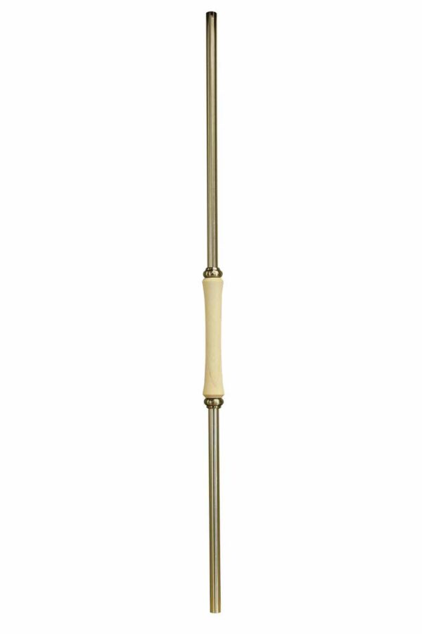 Stainless Steel Spindle with Wood Collar
