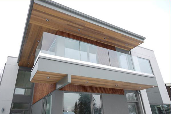 Outdoor Glass Deck Railing SSR