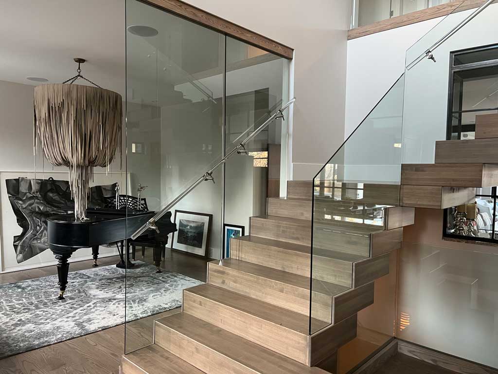 Box Style Stairs With Glass Railing
